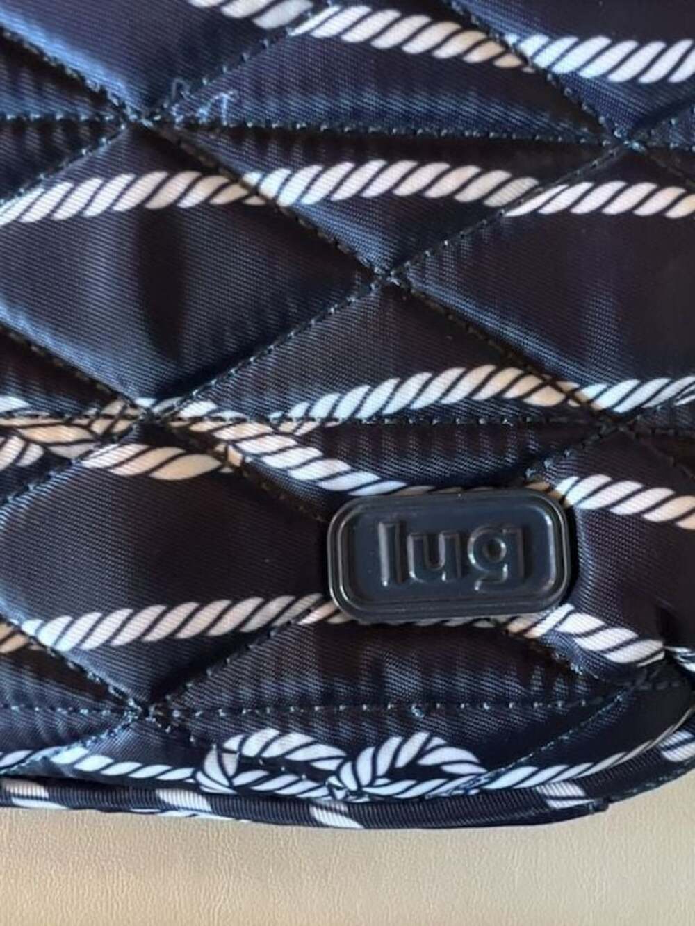 Lug Roundabout 2 Quilted Crossbody Bag in Nautical Navy - Picture 2 of 7
